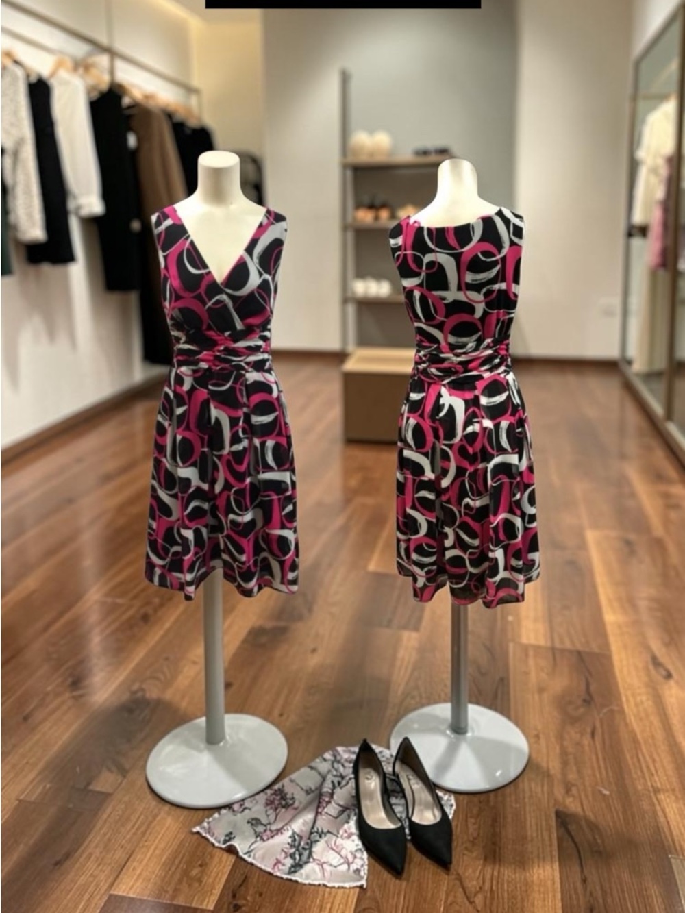 Studio I,dress,black/pink,spring/summer, size10.: